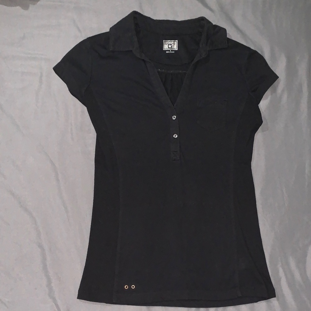 Women's Black converse shirt